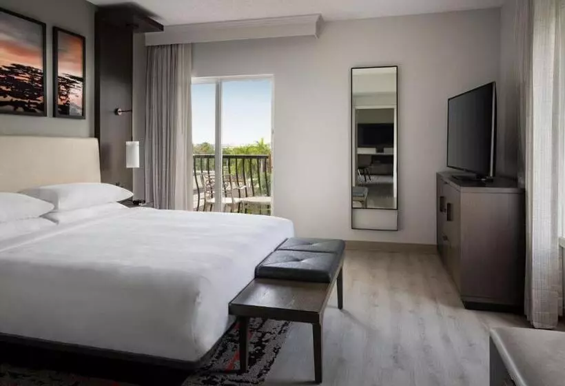 キングサイズベッドのスイートルーム, Fort Lauderdale Marriott Coral Springs Hotel & Convention Center