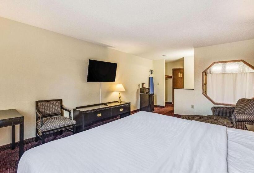 디럭스 스위트 킹 침대, Econo Lodge Whitehall Near Michigan S Adventure