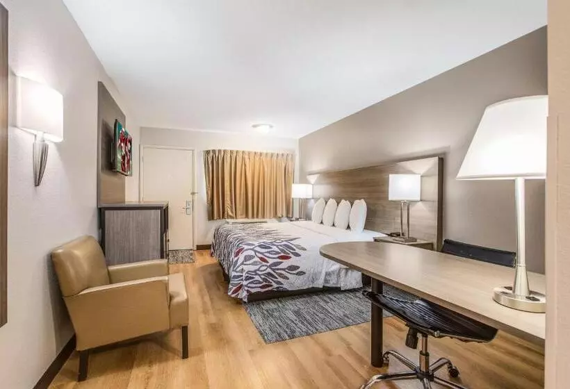 اتاق سوپریور با تخت بزرگ, Red Roof Inn Lansing West Msu