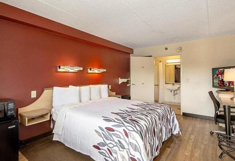 Номер Стандарт Кровать Кинг Адаптированный для Инвалидов, Red Roof Inn Pittsburgh North  Cranberry Township