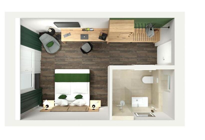 חדר סטנדרט מותאם לאדם עם מוגבלויות, Trendic