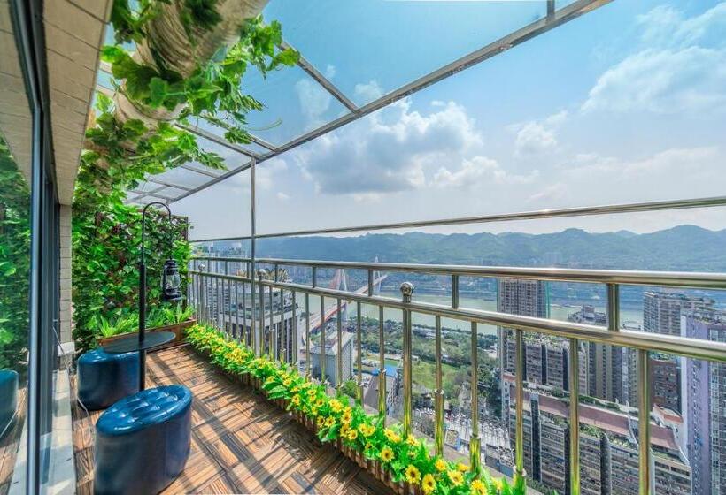 اتاق لوکس با بالکن, Yunqi River View Terrace