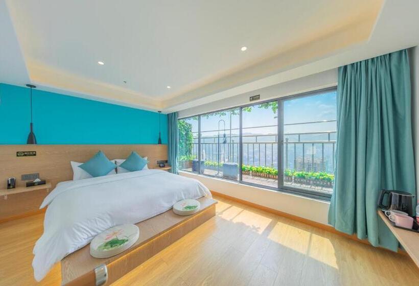 اتاق لوکس با بالکن, Yunqi River View Terrace