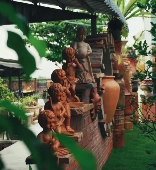 اتاق استاندارد سه تخته با چشم‌انداز باغ, Mekong Pottery Homestay, Green Friendly & Boat Tour