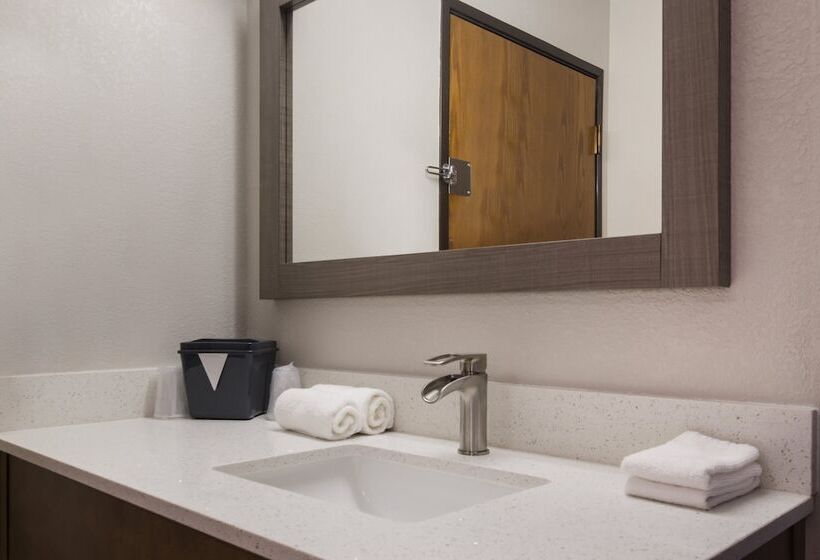 quarto Deluxe Adaptado para Deficientes Físicos, Red Roof Inn Lawrenceburg