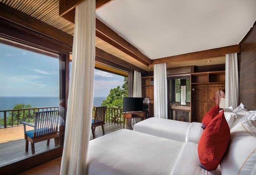 فيلا غرفتين نوم مطلة على البحر, Lelewatu Resort Sumba