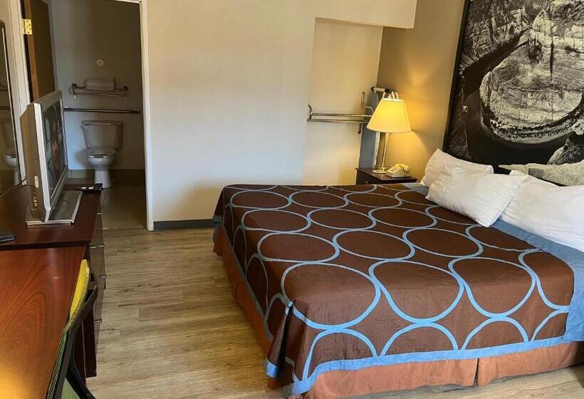 اتاق استاندارد با تخت بزرگ برای معلولان, Super 8 By Wyndham Tucson/grant Road Area Az