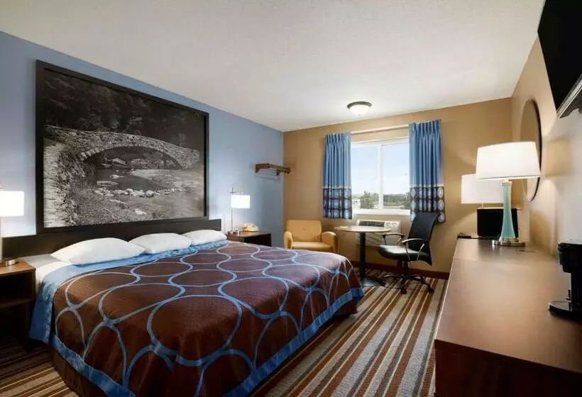 キングサイズベッドのスタンダードルーム, Super 8 By Wyndham Council Bluffs Ia Omaha Ne Area
