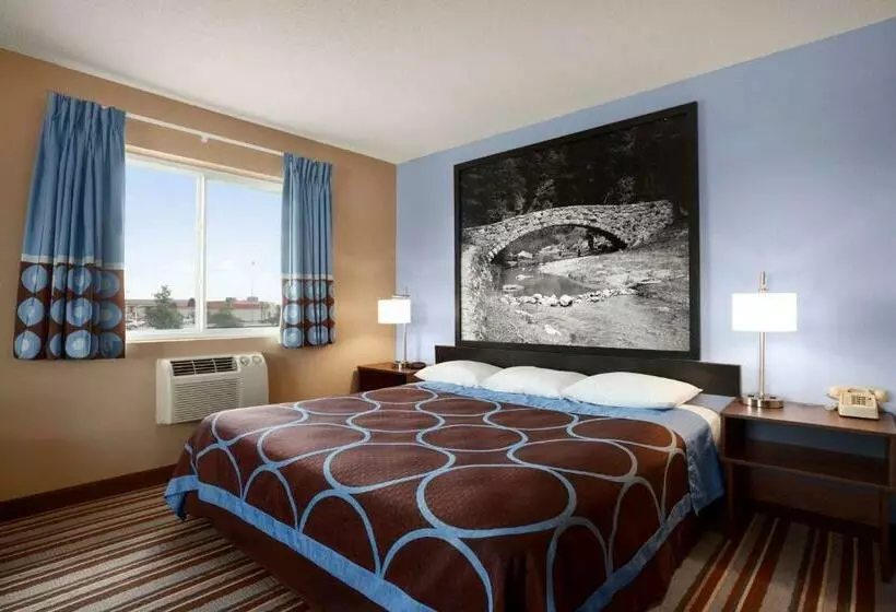 キングサイズベッドのスタンダードルーム, Super 8 By Wyndham Council Bluffs Ia Omaha Ne Area