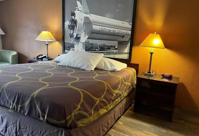 장애인을 위한 킹사이즈 침대 스탠다드 룸, Super 8 By Wyndham Houston West Katy