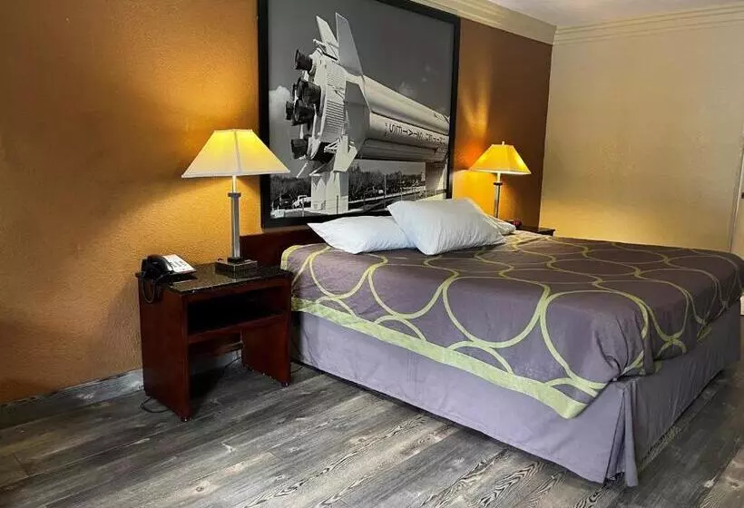 身障者適用キングサイズベッドルーム, Super 8 By Wyndham Houston West Katy