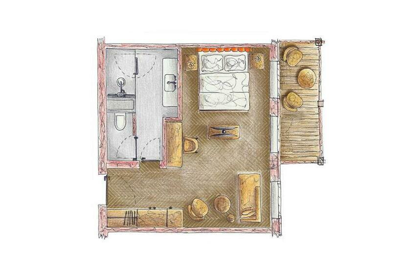 غرفة قياسية مزوَّدة بشُرفة, Das James