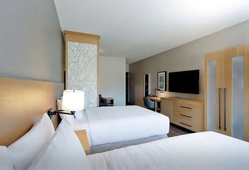 身障者適用クイーンサイズベッドルーム, Hyatt Place Kelowna