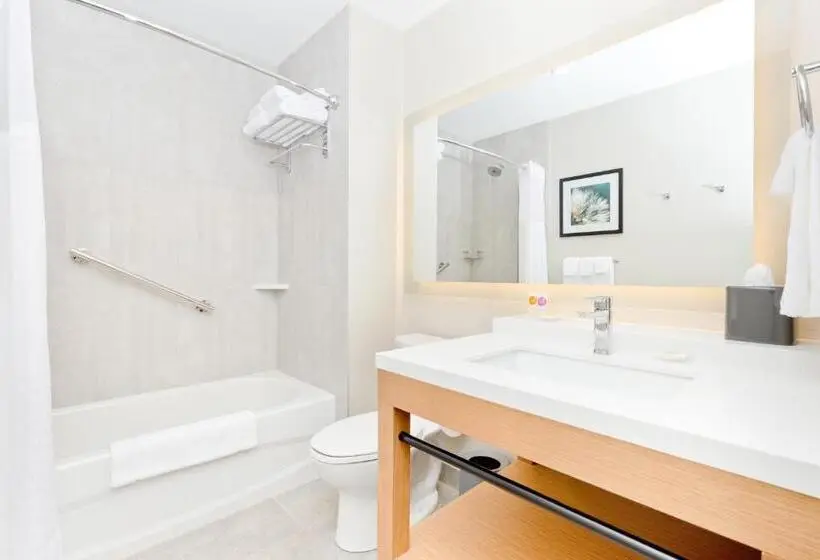 身障者適用クイーンサイズベッドルーム, Hyatt Place Kelowna