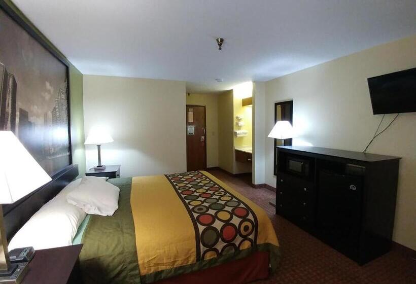 스탠다드 룸 킹사이즈 침대, Super 8 By Wyndham Dekalb Il