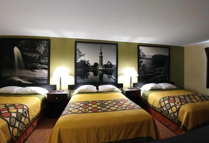 스탠다드 룸 킹사이즈 침대, Super 8 By Wyndham Dekalb Il