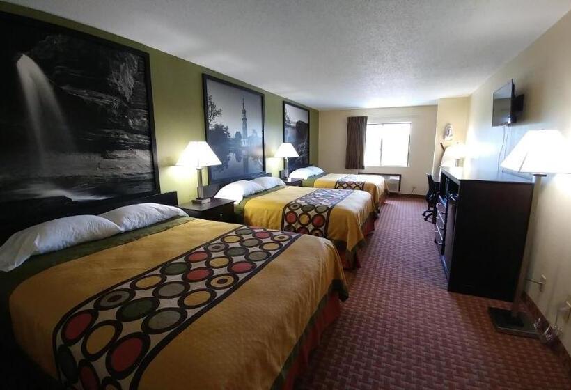스탠다드 룸 킹사이즈 침대, Super 8 By Wyndham Dekalb Il