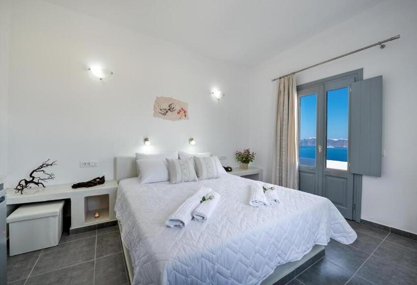 اتاق لوکس با چشم‌انداز دریا, Pancratium Villas & Suites