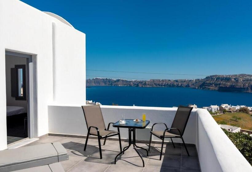 Habitació Deluxe Vista Mar amb Balconada, Pancratium Villas & Suites