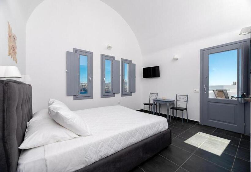 Habitació Deluxe Vista Mar amb Balconada, Pancratium Villas & Suites