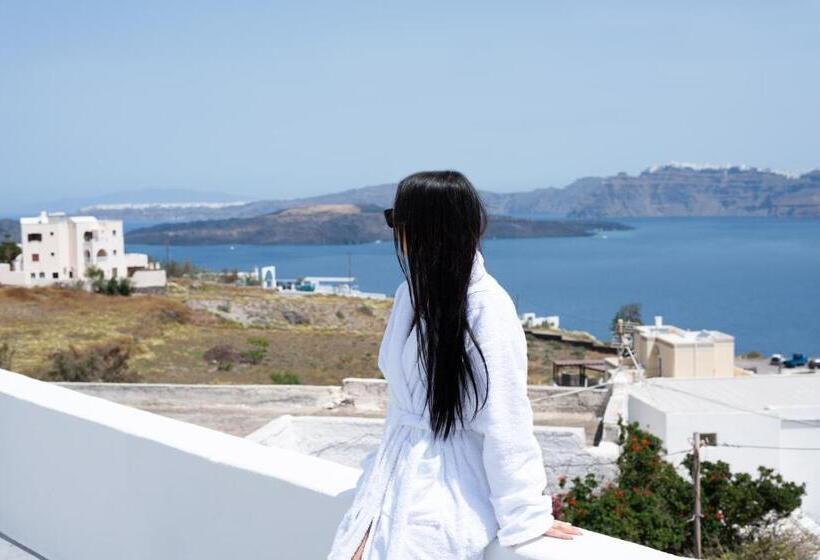 Habitació Deluxe Vista Mar amb Balconada, Pancratium Villas & Suites