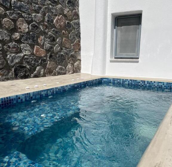 اتاق لوکس با چشم‌انداز دریا, Pancratium Villas & Suites