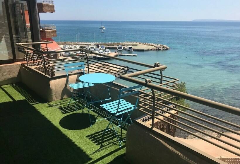 침실 2개 바다 전망 아파트, First Line Beach Apartment Alicante