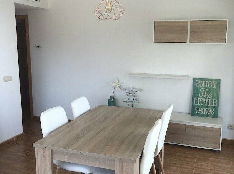 침실 2개 바다 전망 아파트, First Line Beach Apartment Alicante