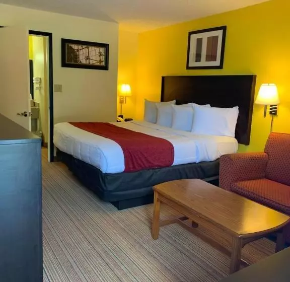 キングサイズベッドのスタンダードルーム, Americas Best Value Inn   Fredericksburg North