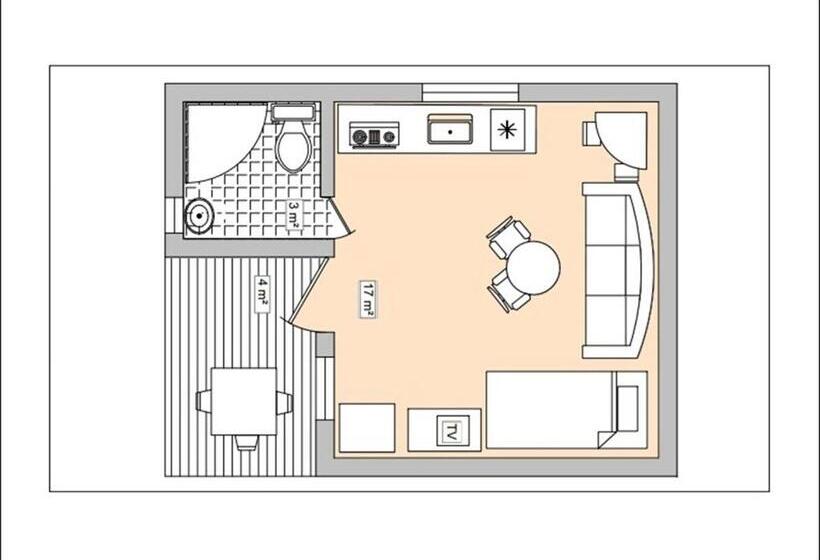 خانه 1 خوابه, Poilsiavietė Vita