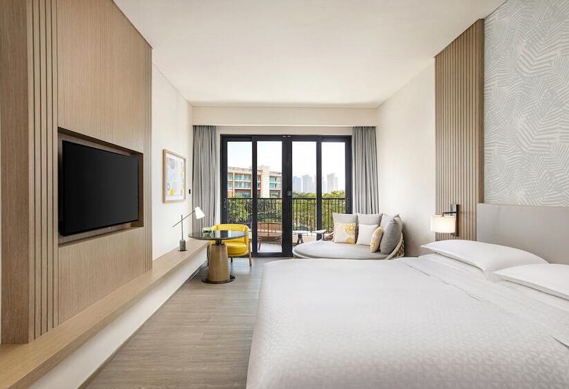 스탠다드 룸 더블 침대, Four Points By Sheraton Wuchuan, Loong Bay