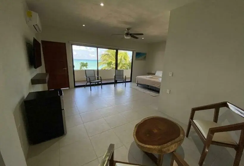 اتاق استاندارد با تخت بزرگ, Cuxos Hotel Beachfront