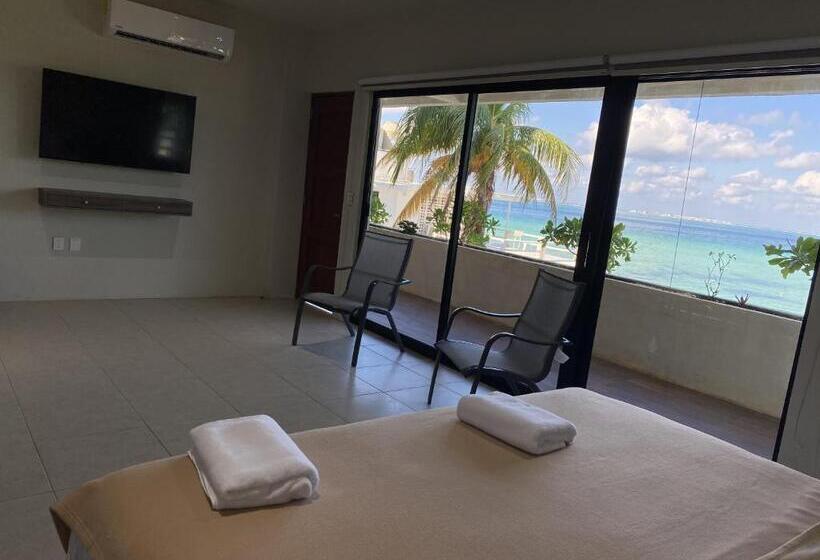 غرفة قياسية سرير كينج, Cuxos Hotel Beachfront
