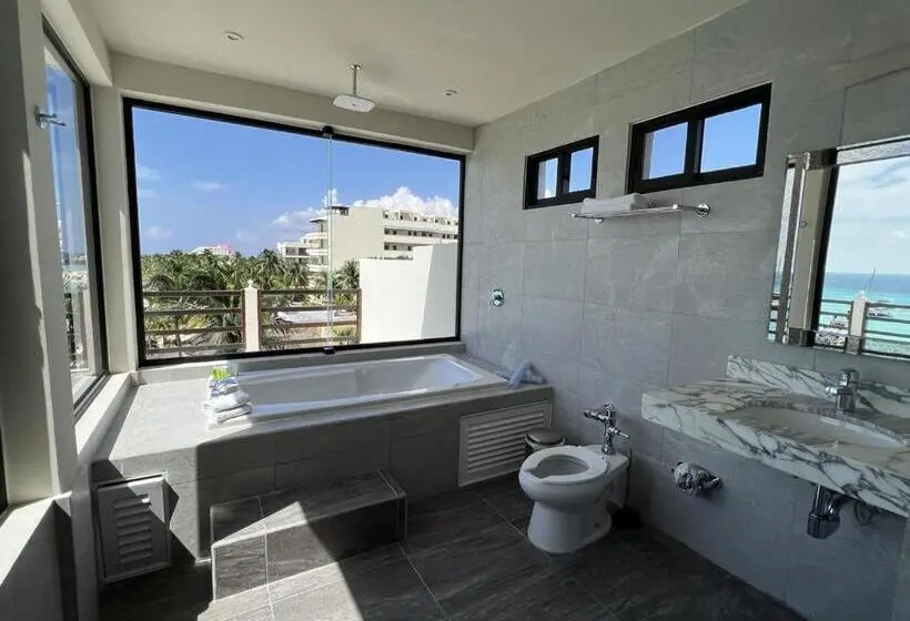 آپارتمان 1 خوابه با چشم‌انداز دریا, Cuxos Hotel Beachfront