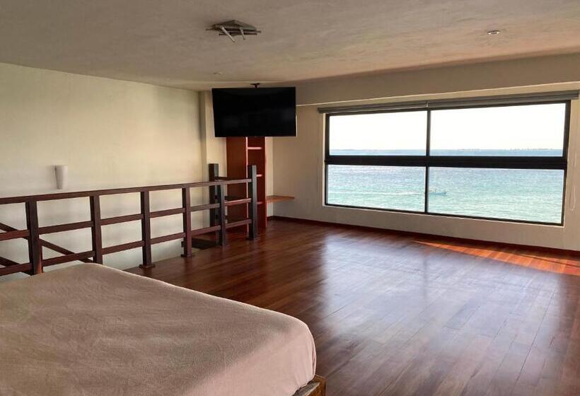 침실 1개 바다 전망 아파트, Cuxos Hotel Beachfront