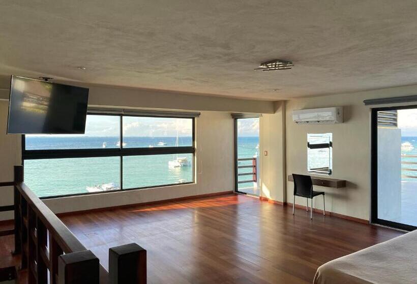 شقة غرفة واحدة مطلة على البحر, Cuxos Hotel Beachfront