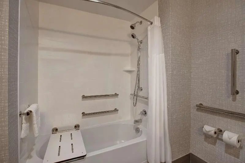 身障者適用クイーンサイズベッドルーム, Hampton Inn & Suites Deptford