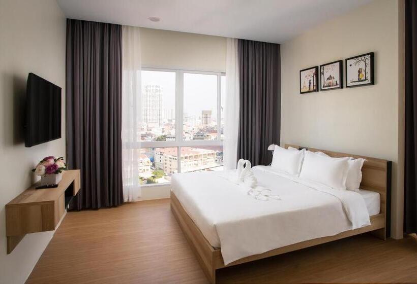 1 Sovrums Deluxe Lägenhet, Tk View Hotel & Apartment