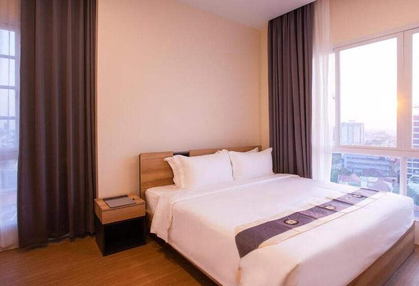 2 Sovrums Familjesvit, Tk View Hotel & Apartment