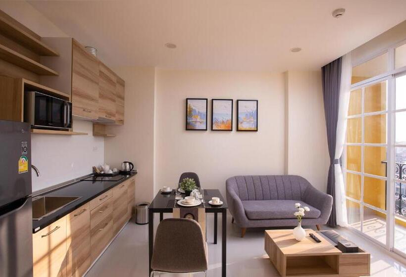 1 Sovrums Superior Lägenhet, Tk View Hotel & Apartment