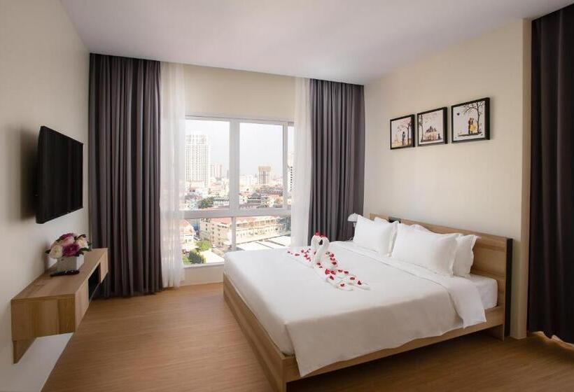 1 Sovrums Deluxe Lägenhet, Tk View Hotel & Apartment