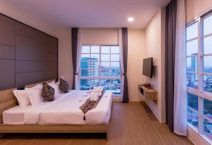 2 Sovrums Familjesvit, Tk View Hotel & Apartment