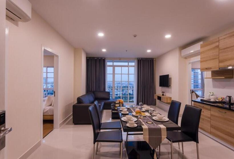 2 Sovrums Familjesvit, Tk View Hotel & Apartment