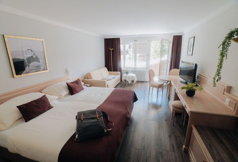 غرفة سوبيريور مطلة على الجبل, Wellnesshotel Schweizerhof