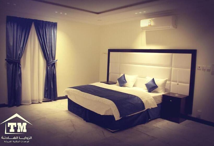 شقة 3 غرف, شقق الزوايا الهادئه للشقق المخدومة   اقتصادي