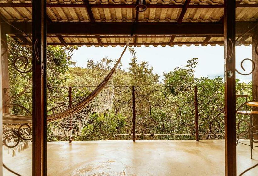 带山景的复式房间, Pousada Casa De Shiva