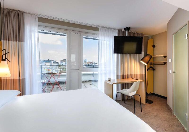 غرفة قياسية مزوَّدة بشُرفة, Ibis Luebeck City