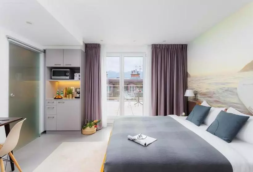 バルコニー付スイート, VISIONAPARTMENTS Hôtel de Famille
