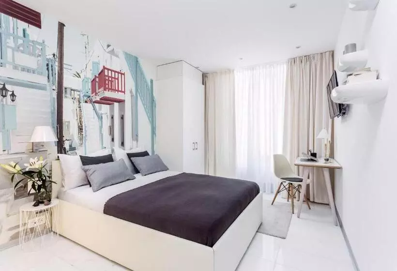 バルコニー付きシングルスタンダードルーム, VISIONAPARTMENTS Hôtel de Famille
