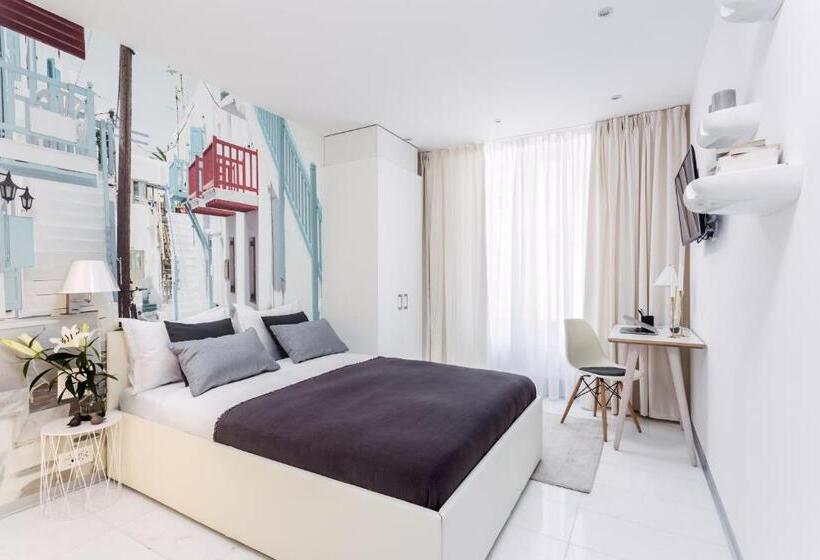 اتاق یک تخته با تراس, VISIONAPARTMENTS Hôtel de Famille